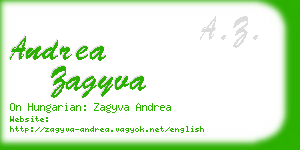 andrea zagyva business card